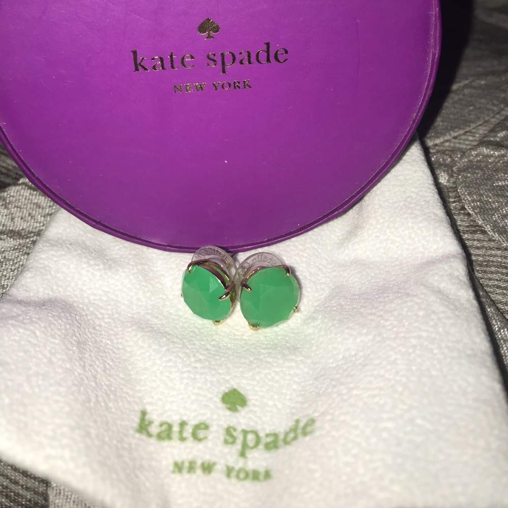 Kate Spade Green Stud Earrings